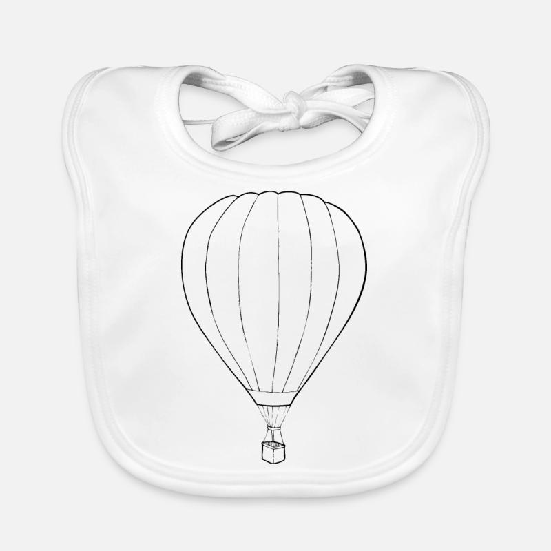 Tag der ersten Ballonfahrt Baby Bio-Lätzchen