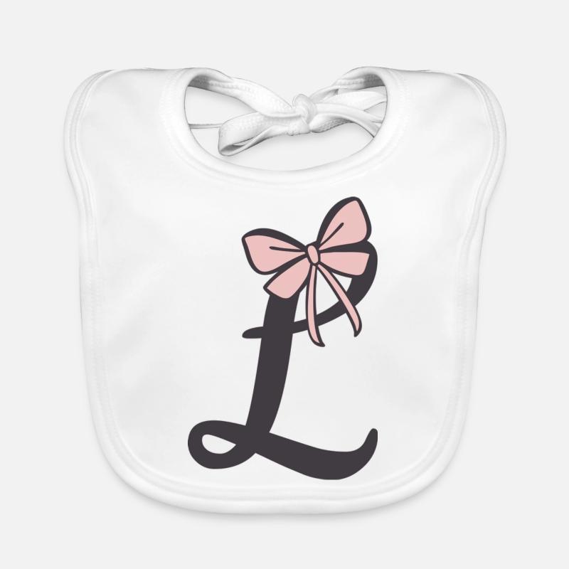 Lettre initiale L Bavoir bio Bébé