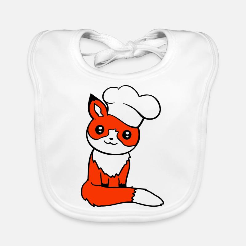 Fox Chapeau de chef Chef Cuisine Restaurant Cuisine Bavoir bio Bébé
