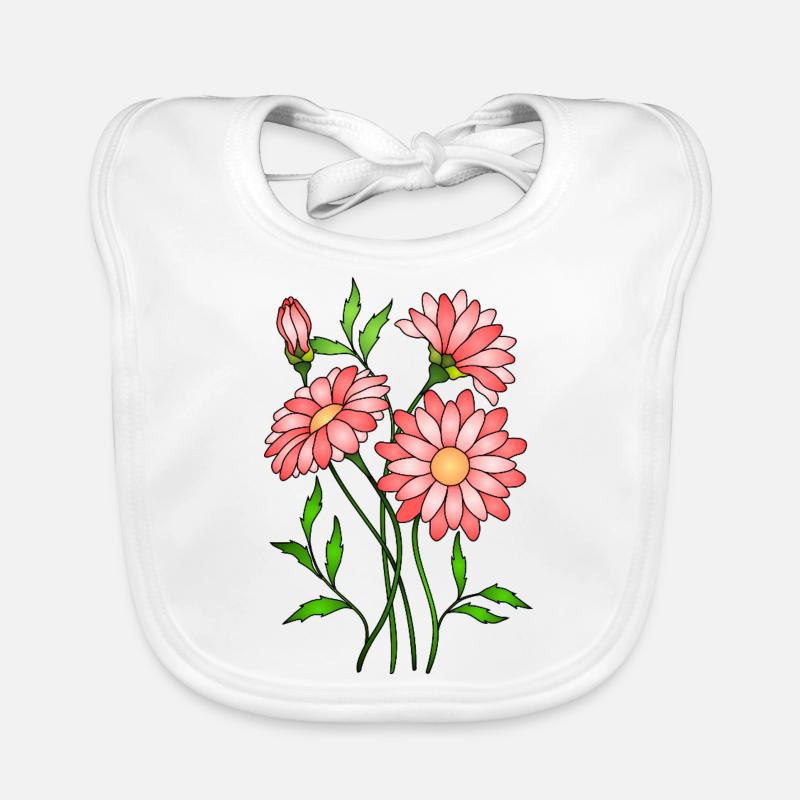 Fleur Bavoir bio Bébé