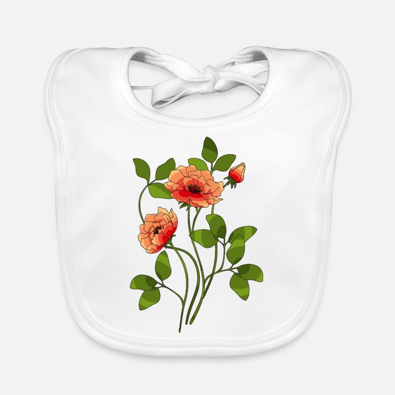 Blumen Baby Bio-Lätzchen