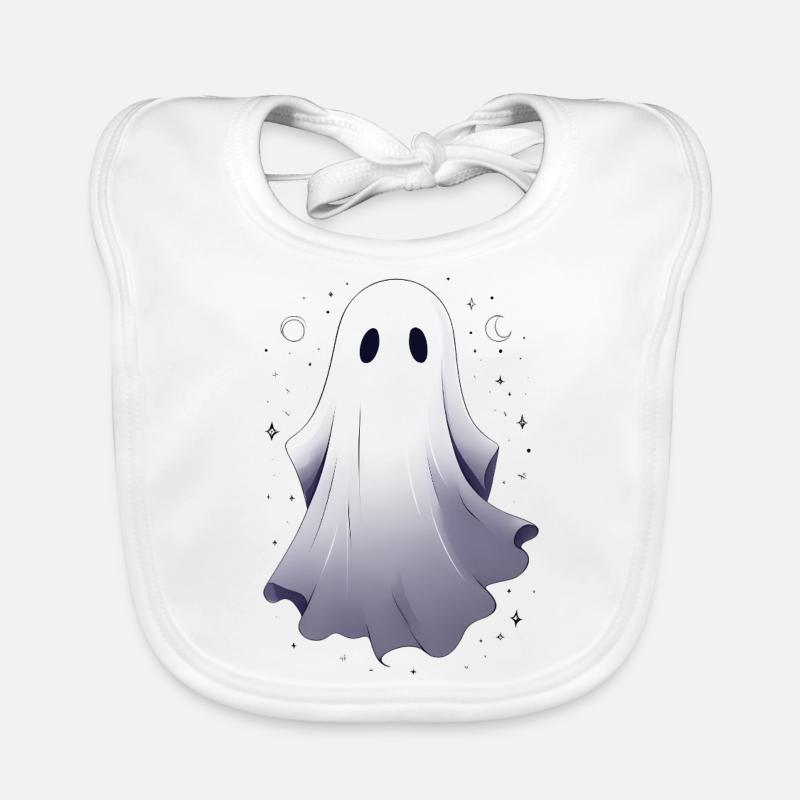 Halloween Ghosts Ghost Gift Idea Organic Baby Bibs
