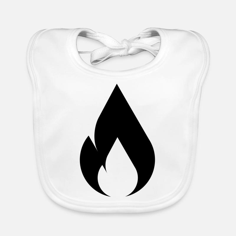 Flame of fire Organic Baby Bibs