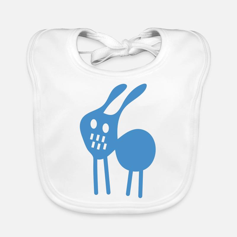crazy rabbit v2 (© alteerian) Baby Bio-Lätzchen