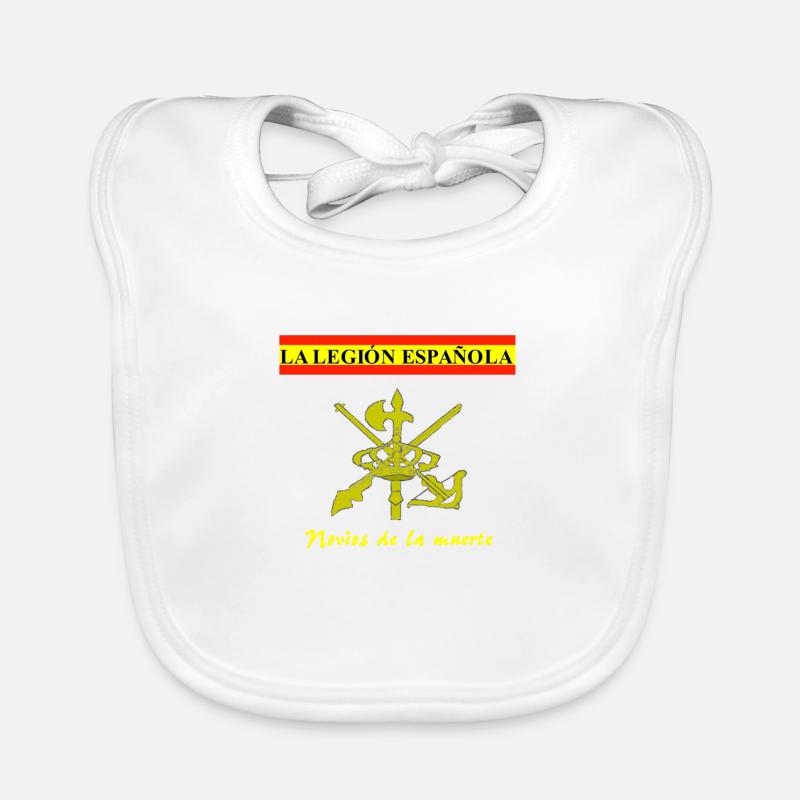 Legión española - Bavoir bio Bébé - blanc