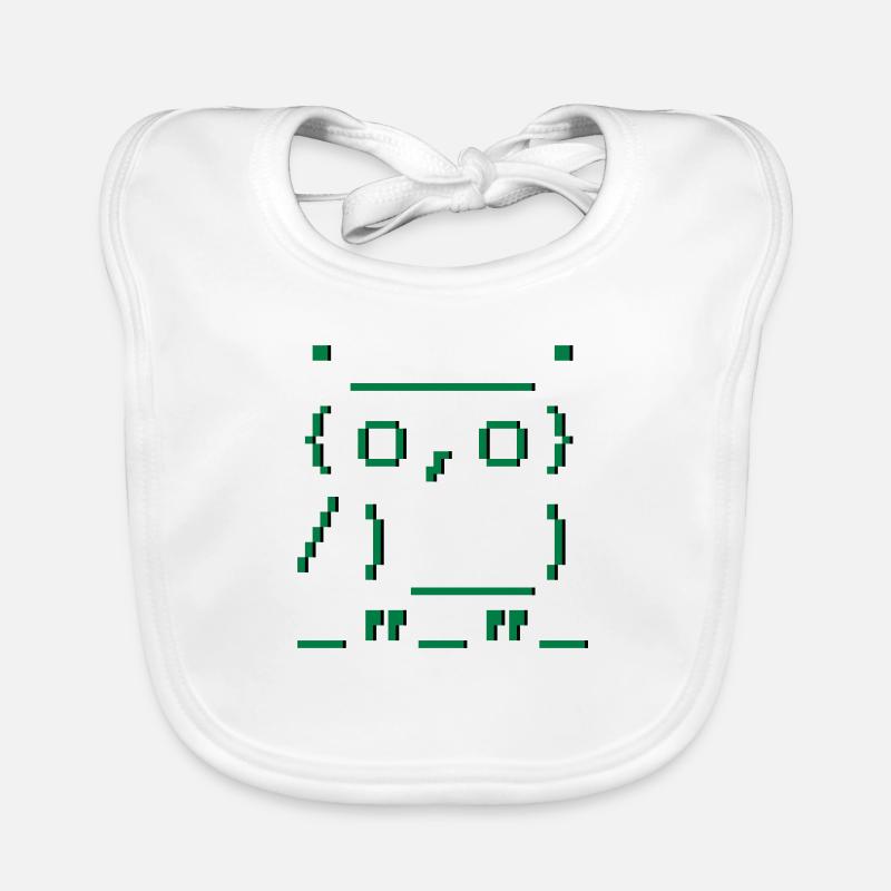 ASCII-art: owl - Eule Baby Bio-Lätzchen