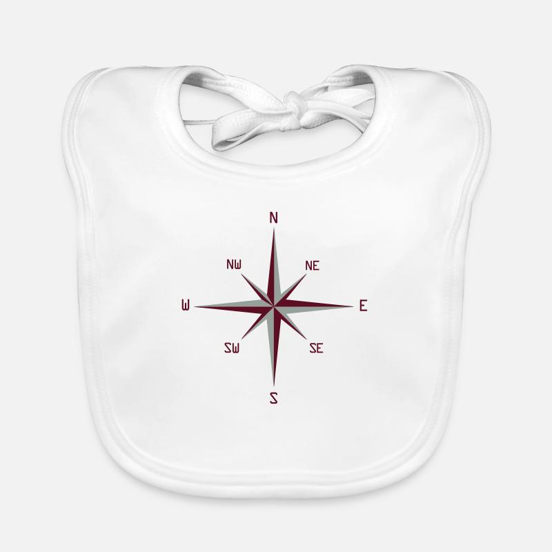 compass rose Baby Bio-Lätzchen