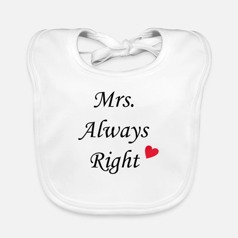 Mrs. Always Right Baby Bio-Lätzchen