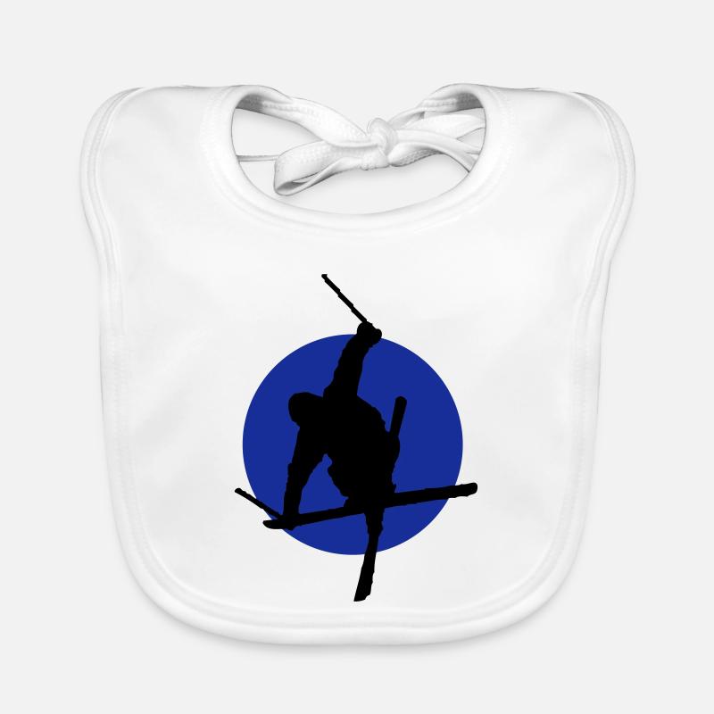 Icône de freestyle ski Bavoir bio Bébé