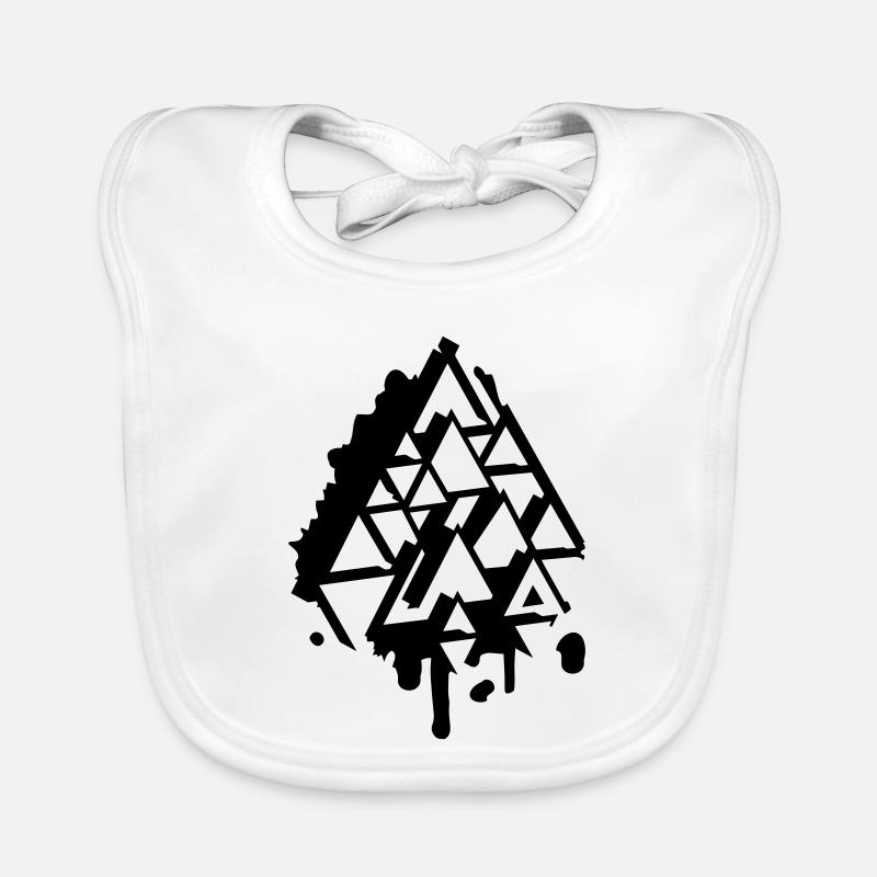 un triangle graffiti Bavoir bio Bébé