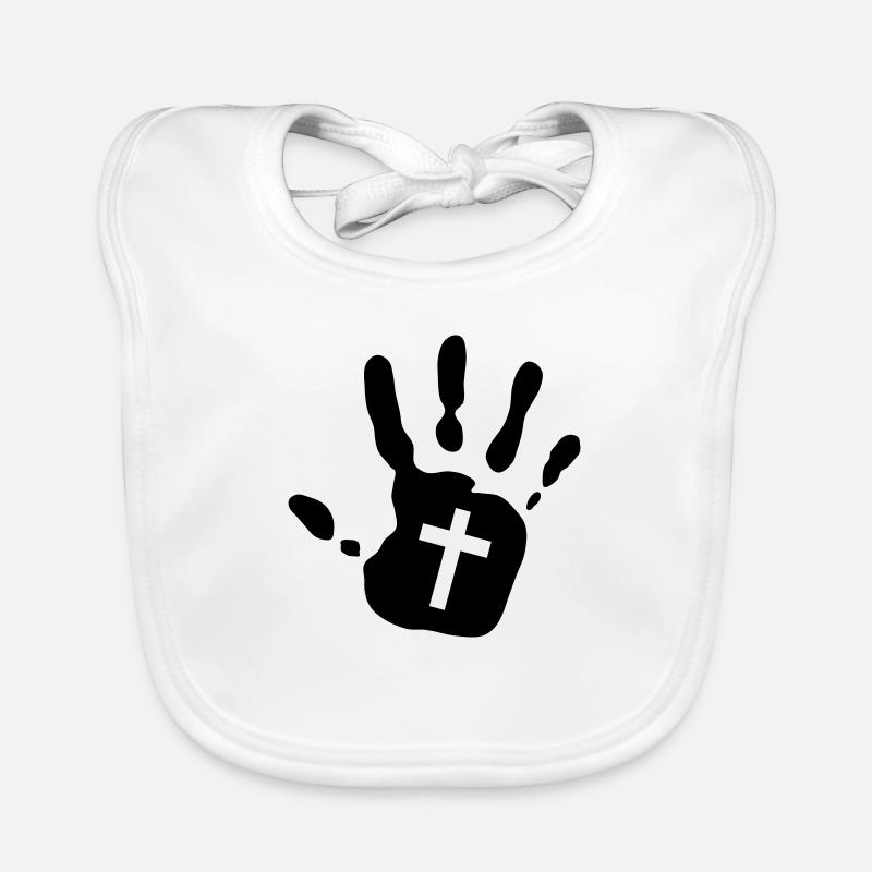 Handabdruck kressesamen 1c Baby Bio-Lätzchen