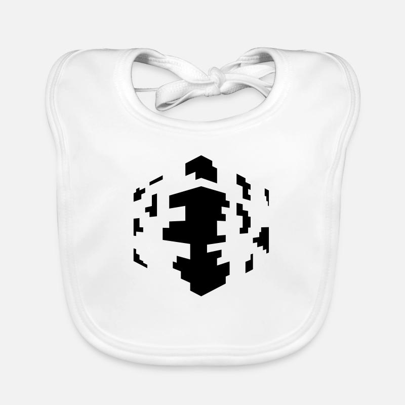 Pixel cubes Organic Baby Bibs
