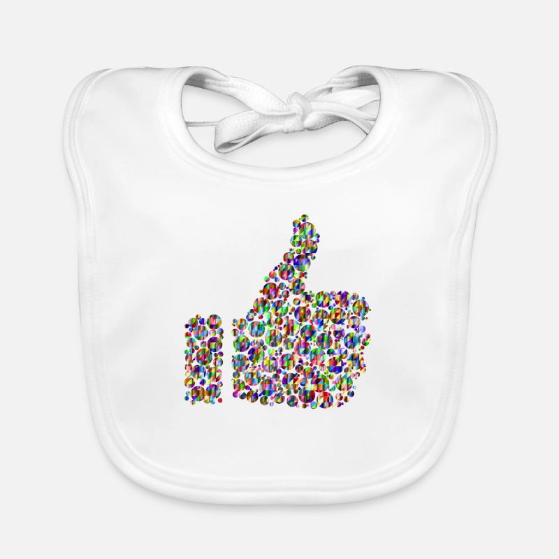 pouce arc-en-couleur Bavoir bio Bébé