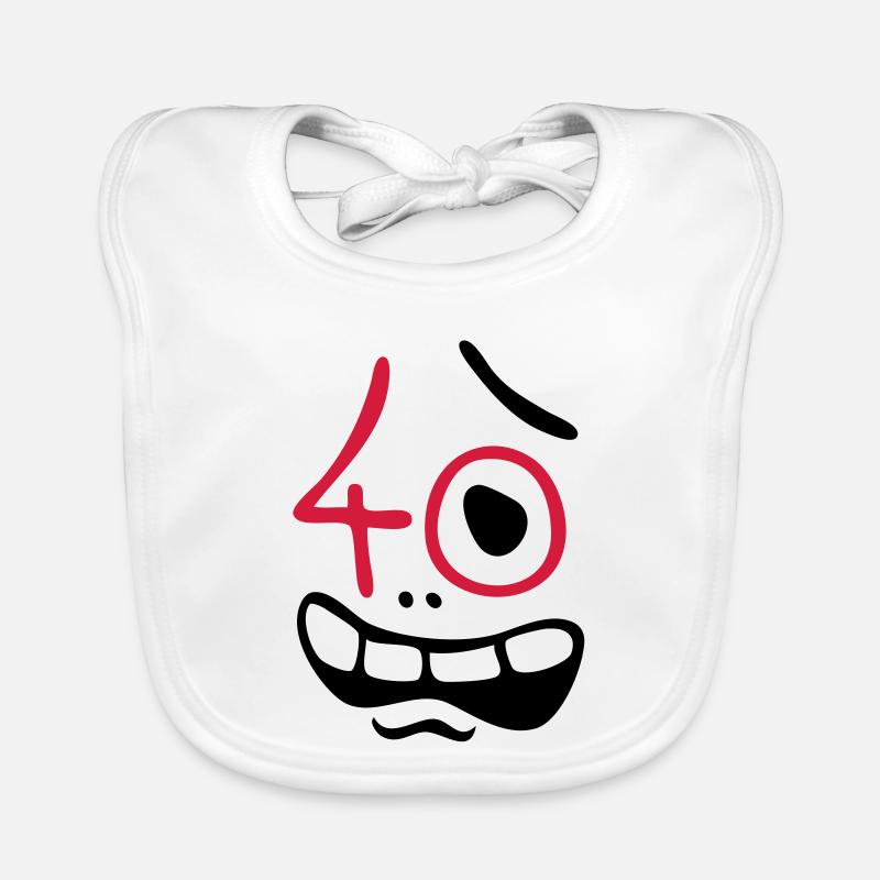 Uh oh, 40 ans! Bavoir bio Bébé