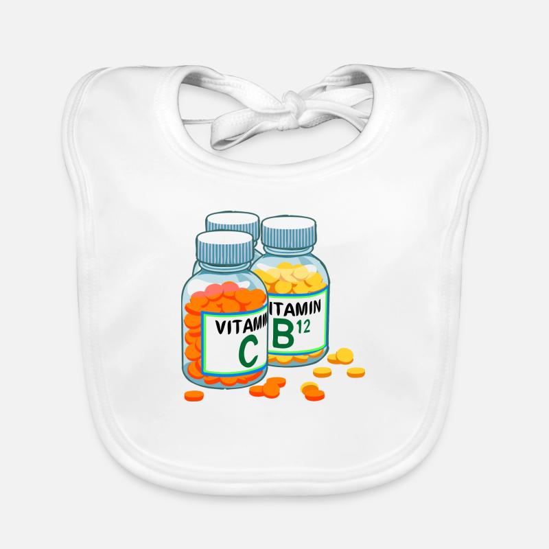 vitamins Organic Baby Bibs