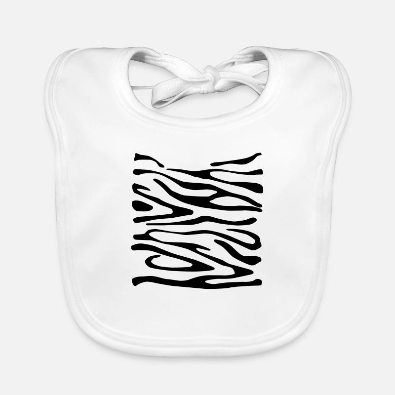 Zebra-Druck 2 Baby Bio-Lätzchen