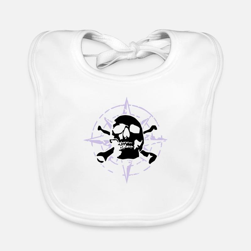 windrose_skull_02_d_3c Baby Bio-Lätzchen