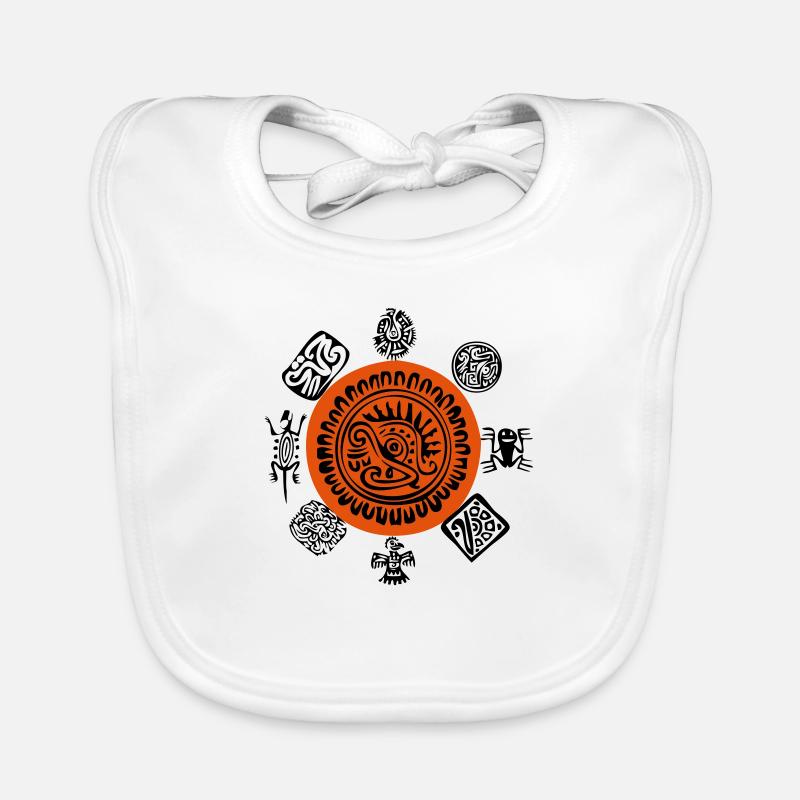 Aztec Symbole Baby Bio-Lätzchen