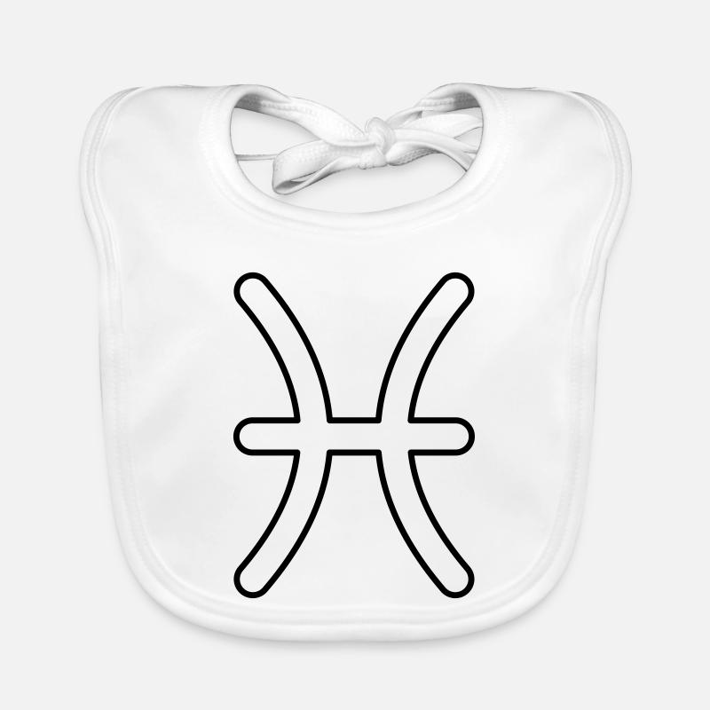 Fische Sternzeichen Sternbild Tierkreiszeichen Baby Bio-Lätzchen