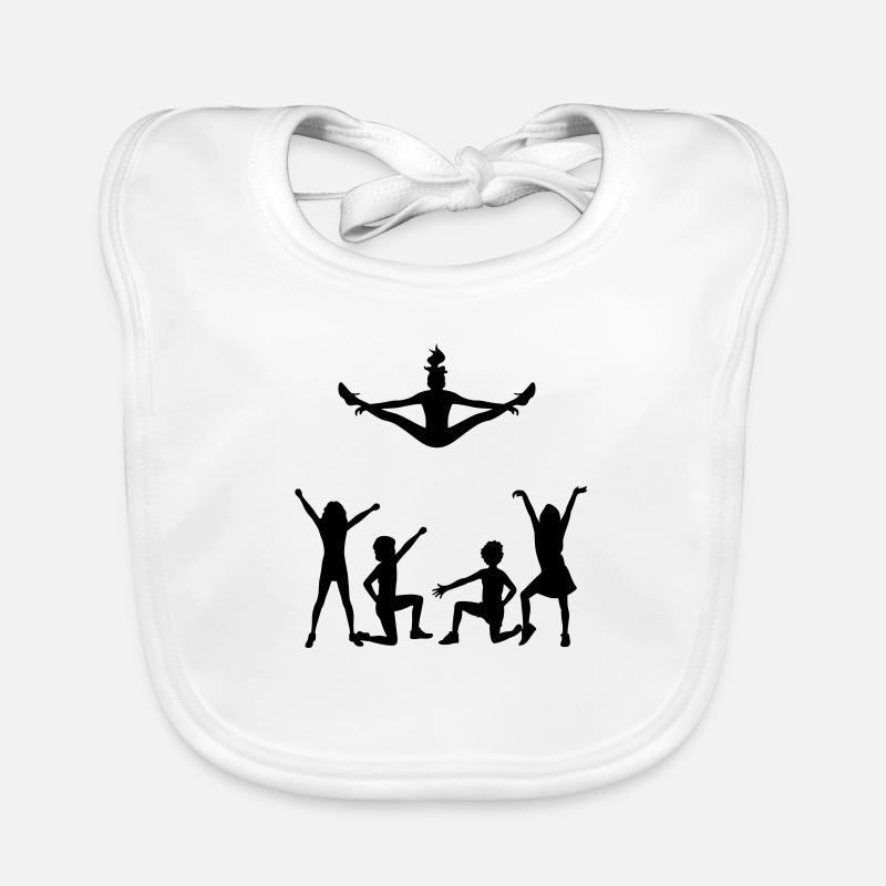 A group of cheerleaders Organic Baby Bibs