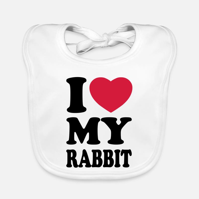 I love my rabbit Organic Baby Bibs
