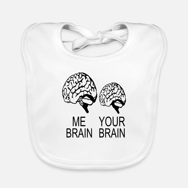 me brain your brain Baby Bio-Lätzchen