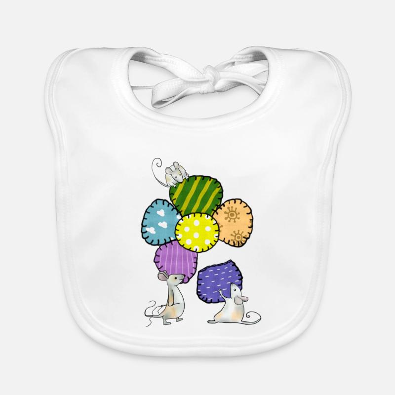 Blüte nähen Baby Bio-Lätzchen