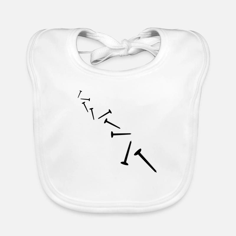 Screws Pattern Baby Bio-Lätzchen