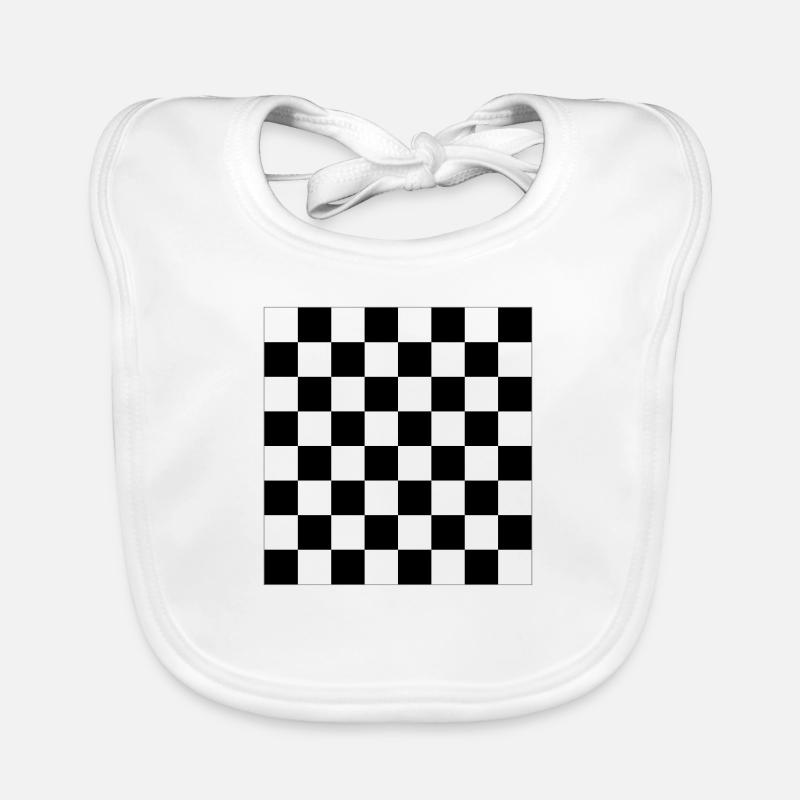 Schach Brett - Vector Design Baby Bio-Lätzchen