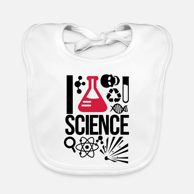 Wissenschaft - Baby Bio-Lätzchen - Weiß