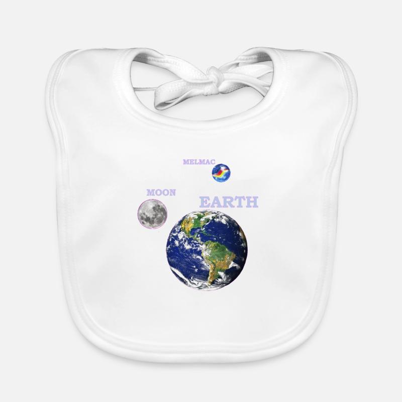 earth moon melmac 1 Baby Bio-Lätzchen