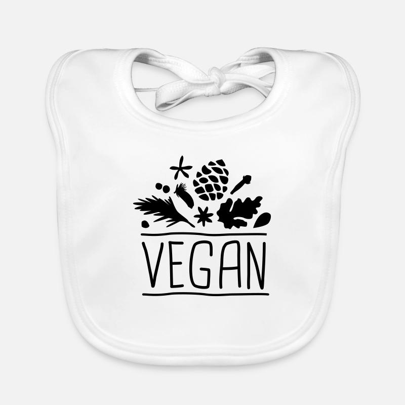 vegan - Baby Bio-Lätzchen - Weiß