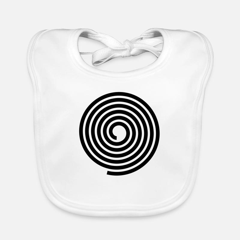 Spirals pattern vector template Organic Baby Bibs