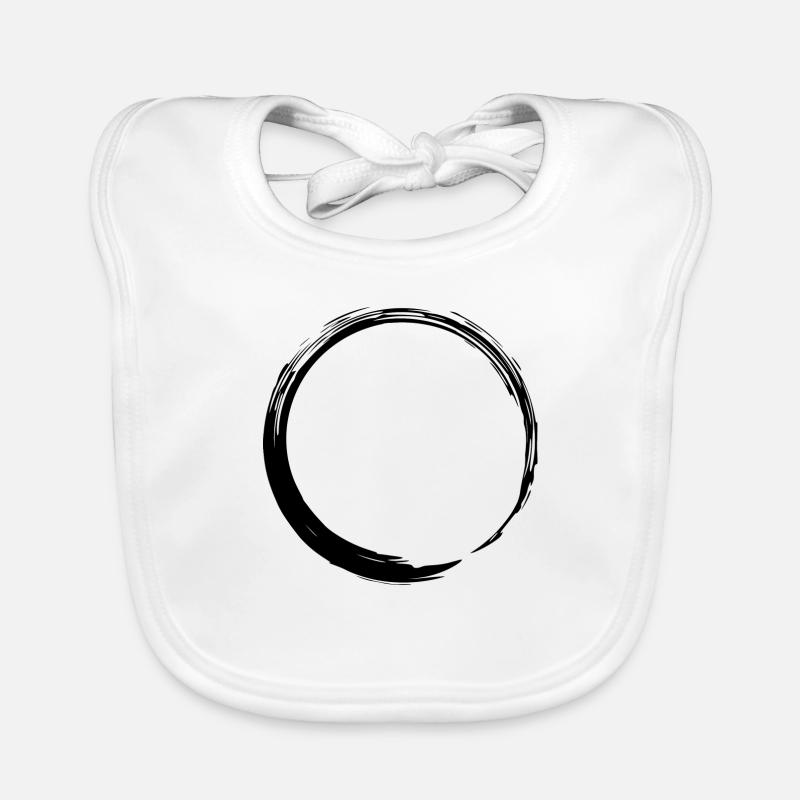 Circular shape Circle Symbol Shape New Black Organic Baby Bibs