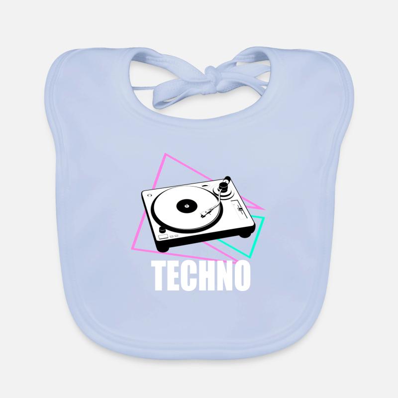 platines techno Bavoir bio Bébé