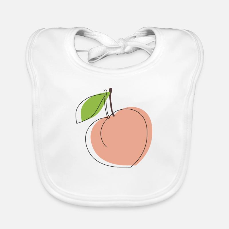 Peach Organic Baby Bibs