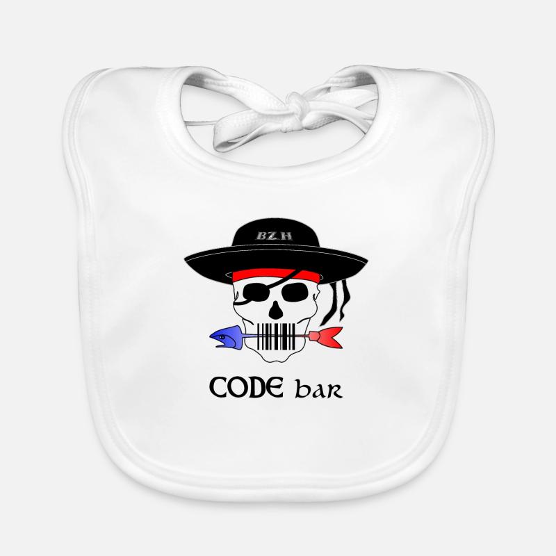 Code Bar couleur Bavoir bio Bébé