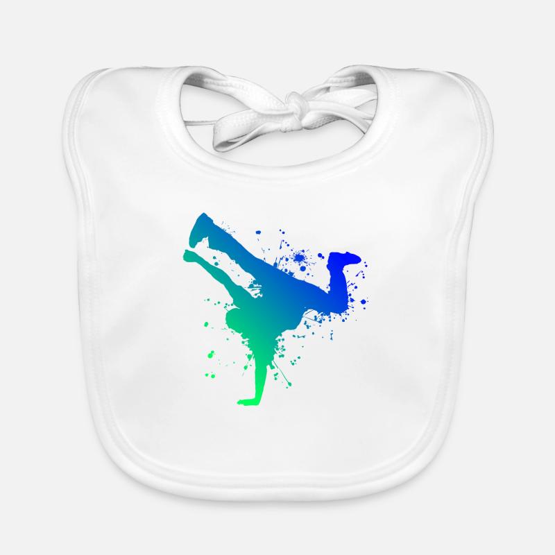 Break Hip Hop Dance Garçons Filles Breakdance Bboy Bavoir bio Bébé