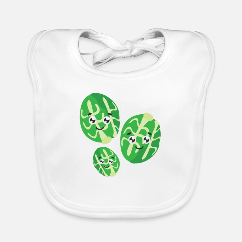 Brussels sprouts Organic Baby Bibs