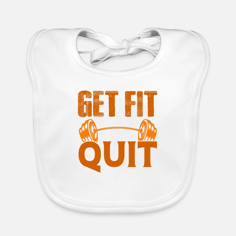 get fit don t quit Baby Bio-Lätzchen