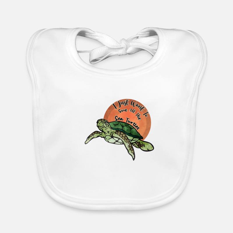 Ocean Sublimation Organic Baby Bibs