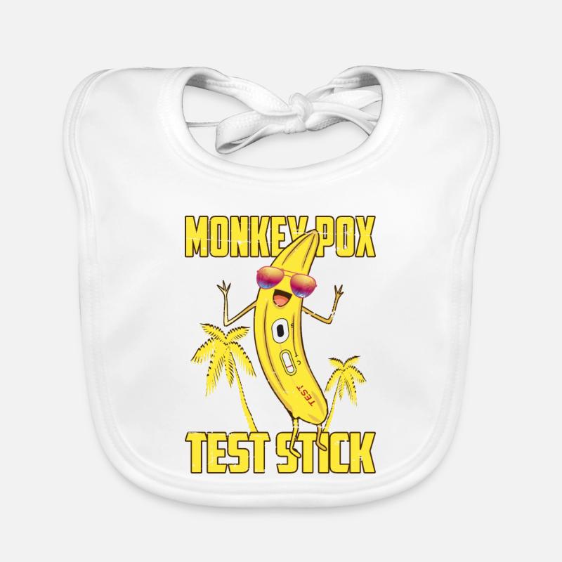 Affenpocken Teststäbchen Baby Bio-Lätzchen