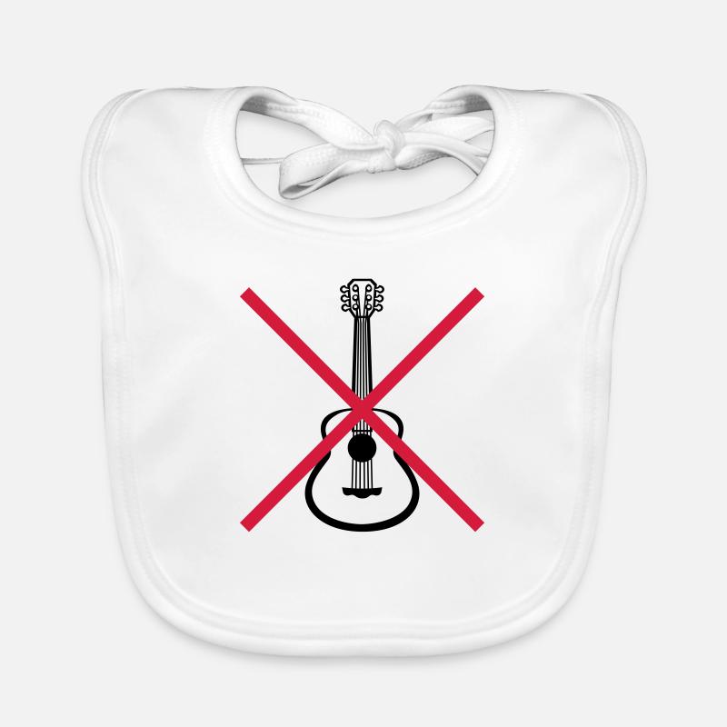 Guitariste interdit jouant de la guitare Bavoir bio Bébé