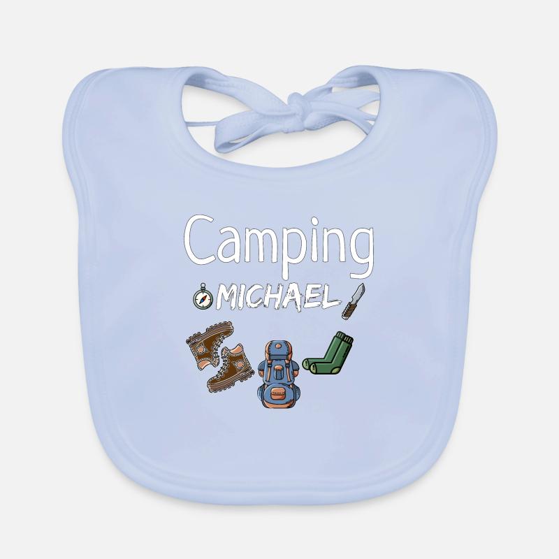 Camping Michael Camper Geschenk Baby Bio-Lätzchen