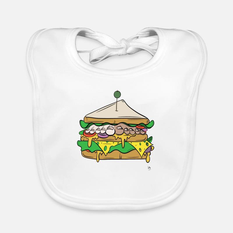 Fuß-Sandwich Baby Bio-Lätzchen