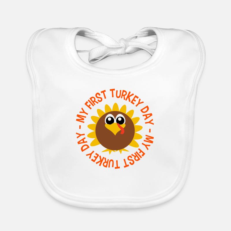 My first Turkey Day Baby Bio-Lätzchen