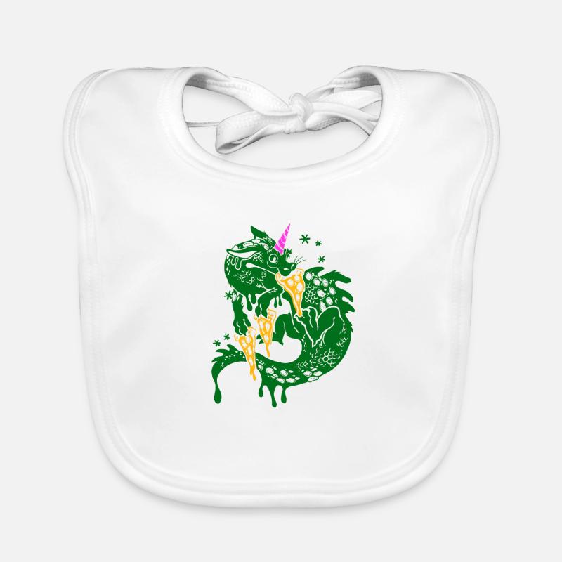 Pizza Dragon Bavoir bio Bébé