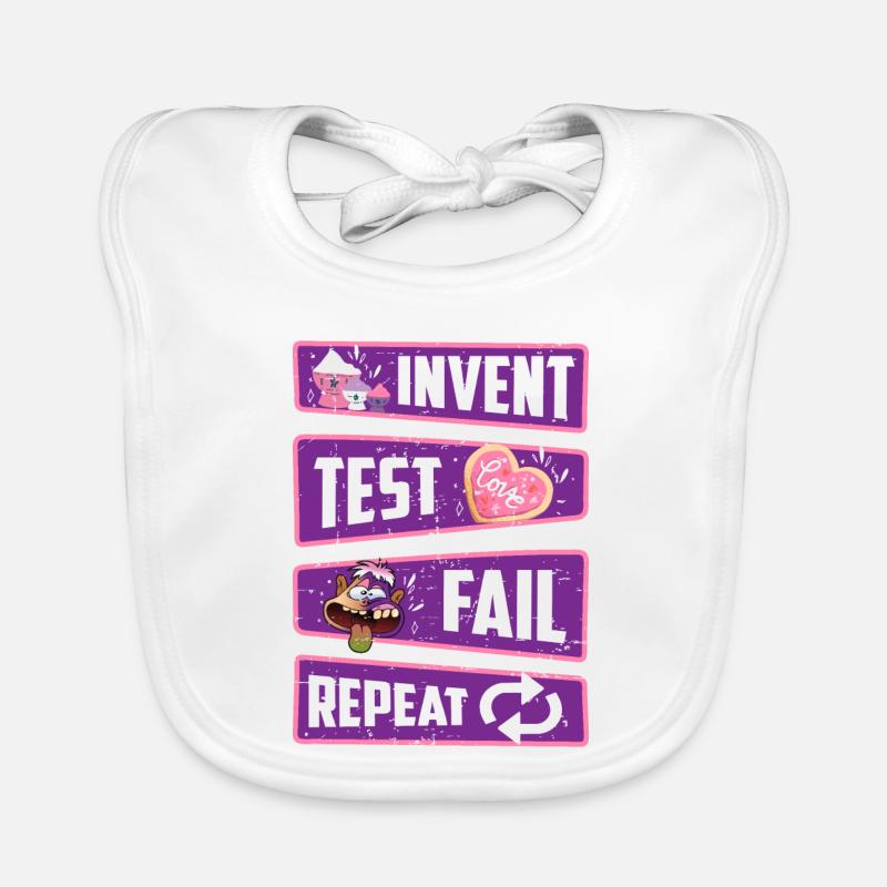 Inventer, tester, échouer, répéter Bavoir bio Bébé