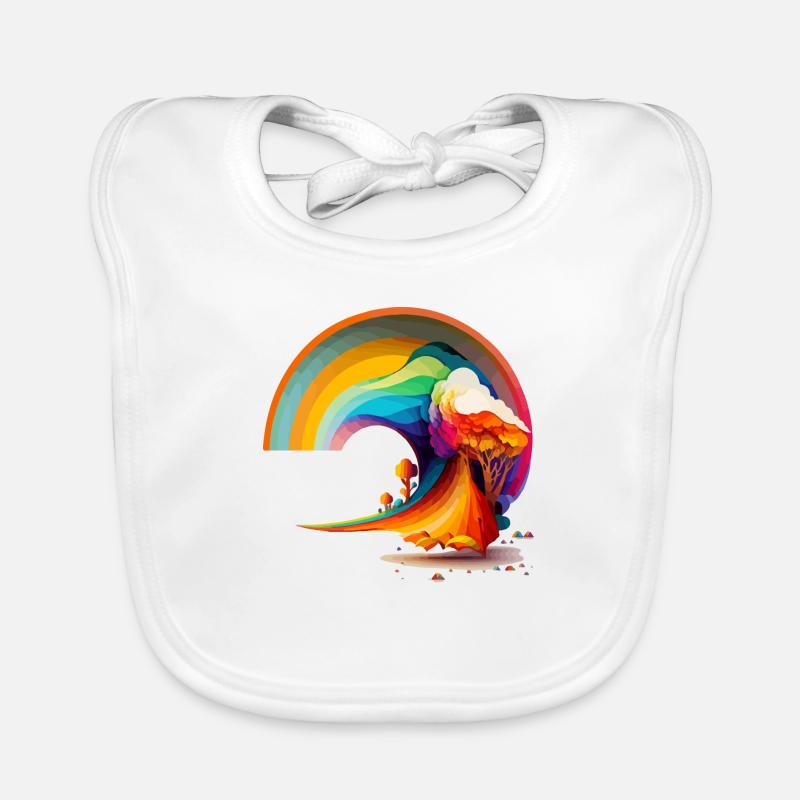 Rainbow Organic Baby Bibs