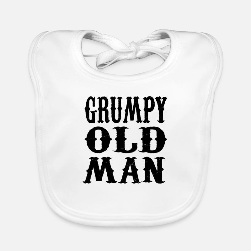 GRUMPY OLD MAN Organic Baby Bibs